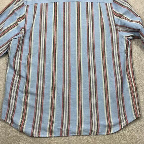 Tommy Bahama Cabana Stripe Linen Shirt Button Long Sleeve Shirt Men's Size XL - Picture 8 of 15